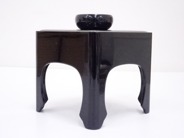 古代　三嶋盃台　幅約16.3㎝ 東さ8-0120② 道具 ] - 道具 錫製三ツ盃・盃台セット（296g） | ネットショップ圭